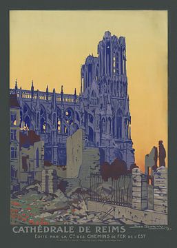 Cathédrale de Reims 1919 by Andreas Magnusson