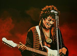 Jimi Hendrix Painting von Paul Meijering