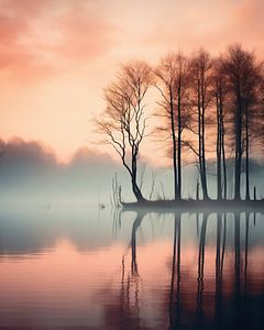 Morgennebel am See