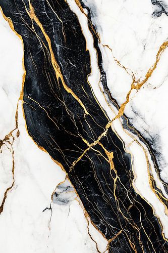 Luxueus zwart-wit marmer design