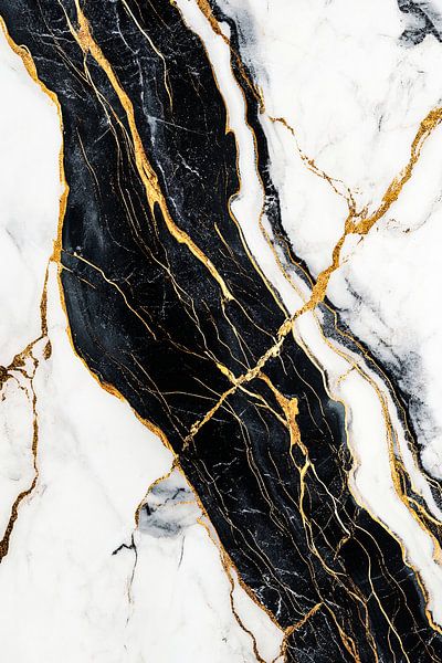 Luxuriöses Design aus schwarzem und weißem Marmor von Imperial Art House