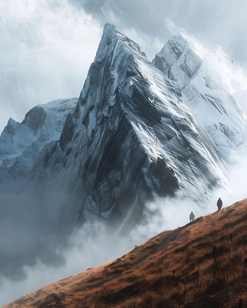 Glühende Gipfel im Alpenlicht von fernlichtsicht