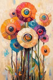 Lebendige Blumenpracht von Wunderbare Kunst