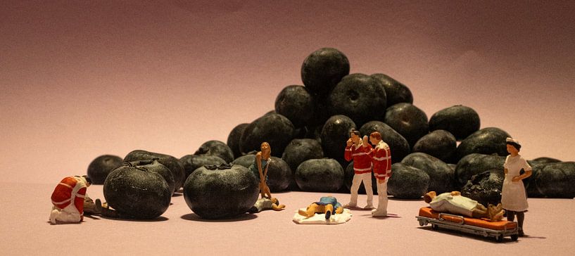 Heidelbeer-Lawine von Hugo Nereaux - Sqircle Art