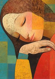 Dreamy Woman by ARTEO Paintings