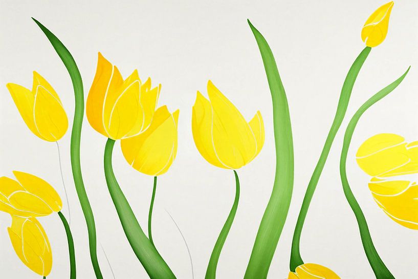Yellow tulips by Mark Bosman