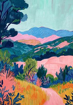 Op Matisse geïnspireerd landschap van Niklas Maximilian