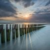 Zonsondergang in Domburg met lange sluitertijd van Raoul Baart