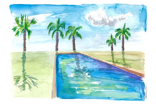 Piscine à débordement Zen Feeling avec vue sur la mer des Caraïbes