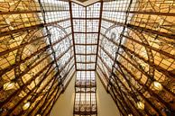 Glasdach im Stil der Amsterdamer Schule von Willem Bogtman am Scheepvaarthuis, Amsterdam. Niederland von Martin Stevens Miniaturansicht