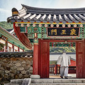 Hwaeomsa tempel Gurye Zuid-Korea van Ron van der Stappen