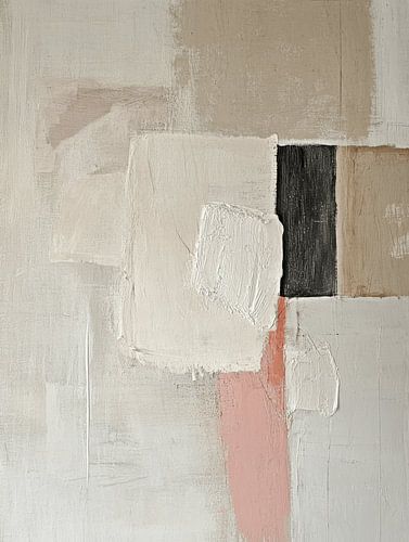 Japandi, modern en abstract in pastelkleuren