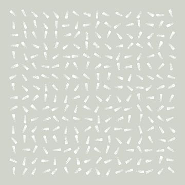 Muster in Salbeigrün mit weißen Pinselstrichen von Imaginative