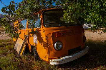 abandoned volkswagen van by Mark Lenoire