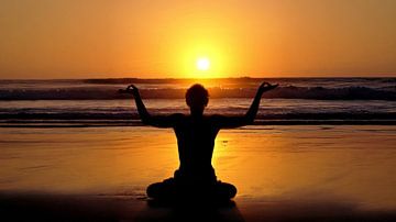 Balance by the sea at sunset by Eye on You