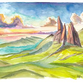 The tranquillity of the Isle of Skye with the Old Man of Storr by Markus Bleichner