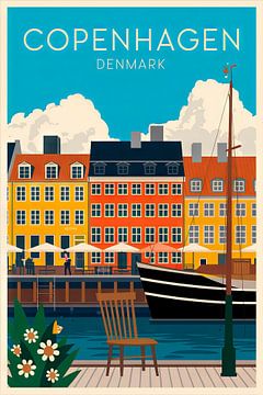 Copenhague, Danemark. sur Poster Art Shop