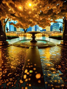 Springbrunnen New York von TrishaVDesigns