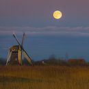 Full moon at the Noordermolen, Groningen, Netherlands by Henk Meijer Photography thumbnail