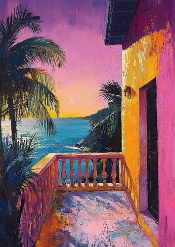 Op Matisse geïnspireerd Mediterraan Zeezicht Zee Fauvisme