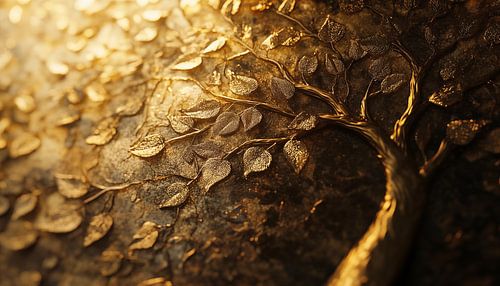 Gouden levensboom panorama