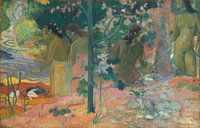 Die Badenden, Paul Gauguin von Meesterlijcke Meesters Miniaturansicht