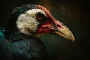Vogel Charakterstudie im dunklen Barockstil