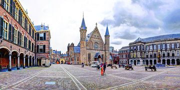 Binnenhof Den Haag Nederland Panorama van Hendrik-Jan Kornelis