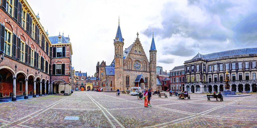 Binnenhof Den Haag Nederland Panorama van Hendrik-Jan Kornelis