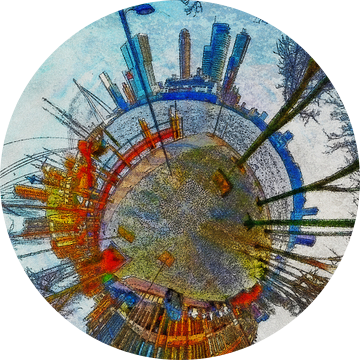 Bolpanorama Veerhaven Rotterdam van Frans Blok - foto's, kunst en andere wanddecoratie