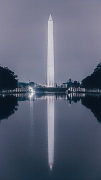 Een avond bij het Washington Monument van Henk Meijer Photography