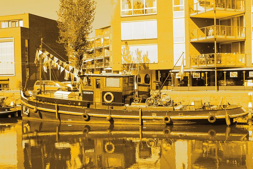 Vianen Utrecht Innenstadt Schleppertage Gold von Hendrik-Jan Kornelis