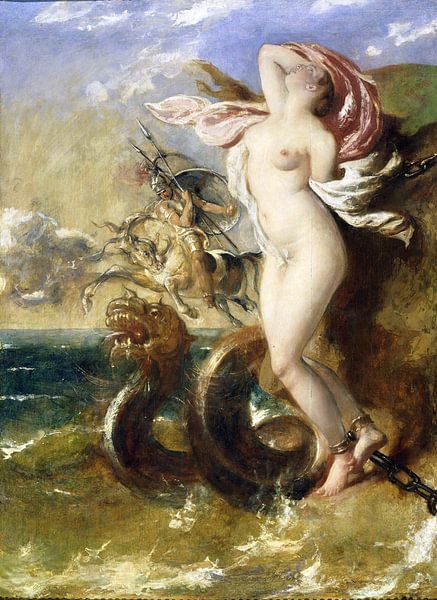 William Etty, Andromeda - Perseus kommt ihr zu Hilfe - 1840 von Atelier Liesjes