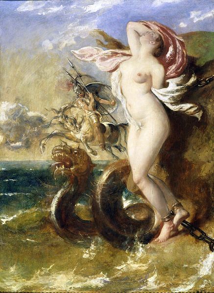 William Etty, Andromeda - Perseus comes to her aid - 1840 by Atelier Liesjes