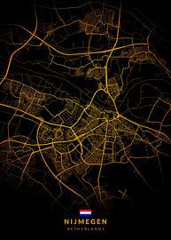 Plan de la ville de Nijmegen sur Kenda Maruyama