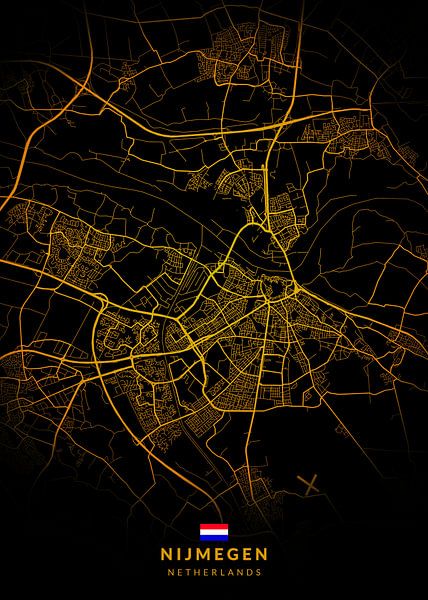 Nijmegen Stadtplan von Kenda Maruyama