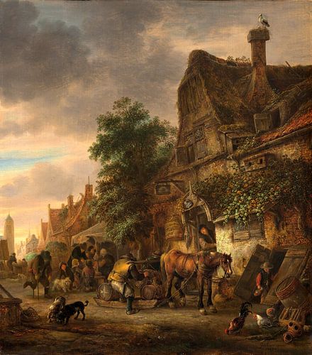 Le travailleur devant l'auberge, Isaac van Ostade