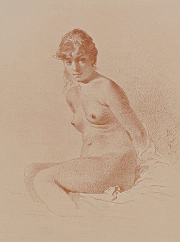 Mihály Zichy - Female Nude