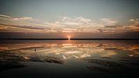 Sunset in the Wadden Sea National Park