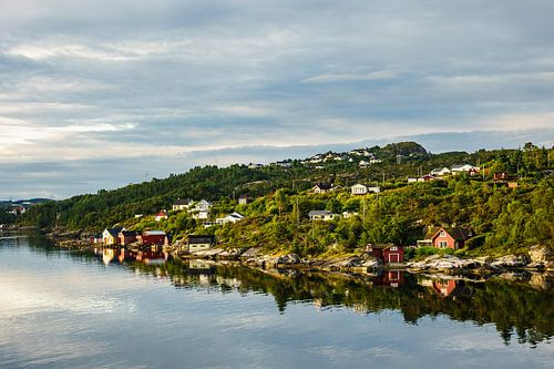 Blick auf die Stadt Bergen in Norwegen