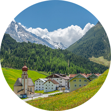 Vent dorp in de Tiroler Alpen in Austira tijdens de lente van Sjoerd van der Wal Fotografie