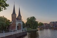 Delft - Oostpoort bij zonsondergang van Erik van 't Hof thumbnail