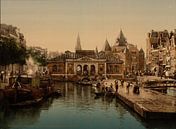 Vismarkt and Waag, Amsterdam by Vintage Afbeeldingen thumbnail