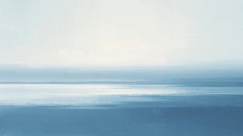 Un horizon bleu pâle à l'aube