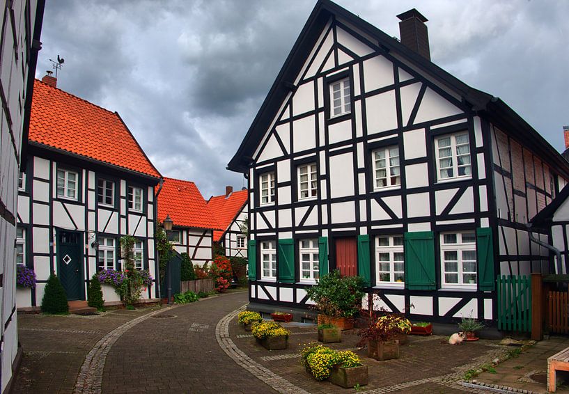 Oud dorp 3 van Edgar Schermaul