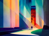 Abstract minimalistisch straatbeeld van Max Steinwald thumbnail