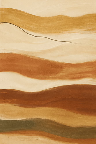 Mocha Strata – moderne Wandkunst