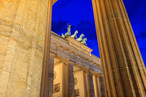 Porte de Brandebourg au crépuscule 