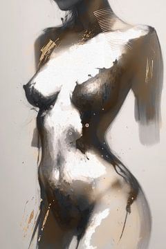 Bodyscape: Eine Ode an weibliche Formen in Kohle- und Ölmalerei