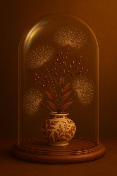 Rote Beeren unter Glas von Studio Juna